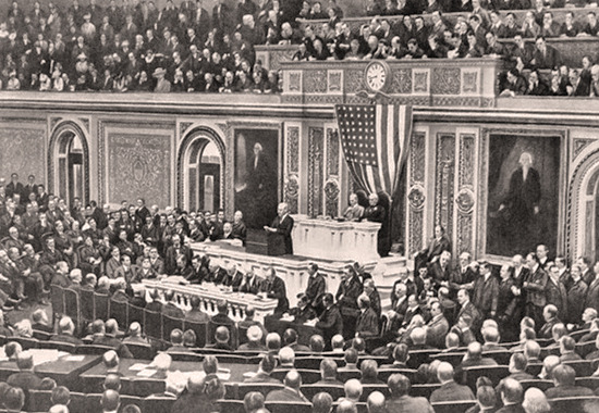 1919년 열린 파리강화회의 모습.