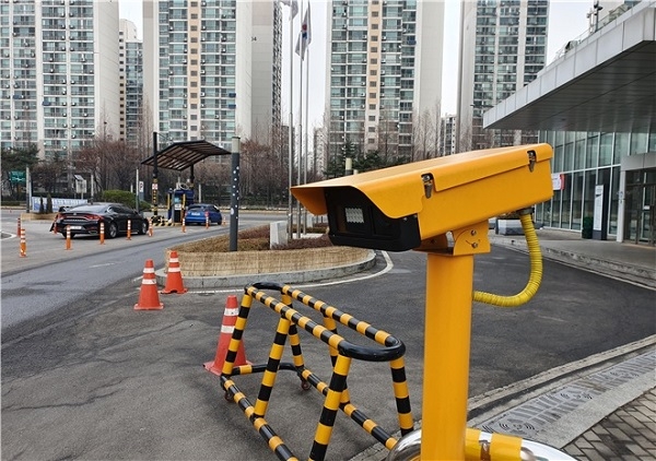가락시장에 설치된 LPR 카메라. 서울시농수산식품공사 제공