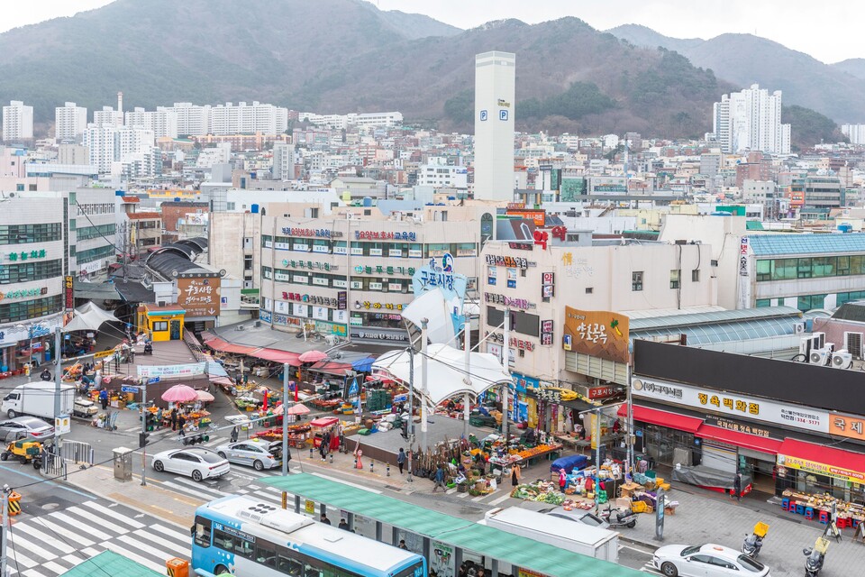 구포오일장 전경, 그 규모가 느껴진다. 사진 류관희 작가