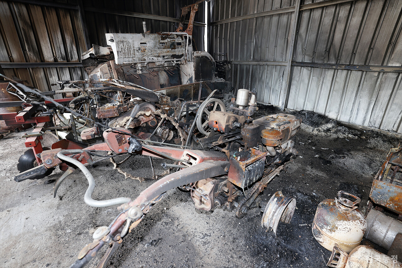 지난달 31일 경북 안동시 남선면 신흥리 마을이 역대 최악의 산불로 인해 초토화 돼 있다.