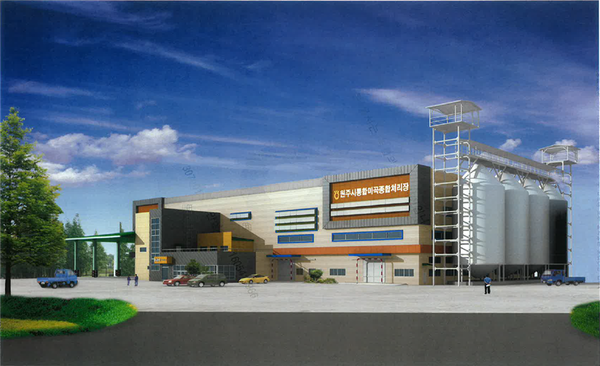 강원톡별자치도가 농림축산식품부 ‘고품질쌀 유통활성화 사업’에 선정된 가운데 원주시 농협쌀조합공동사업법인이 사업비 161억원을 들여 미곡종합처리장 및 저장시설을 조성할 계획이다. 원주시 농협쌀조합공동사업법인 가공시설 현대화 조감도. 강원특별자치도 제공